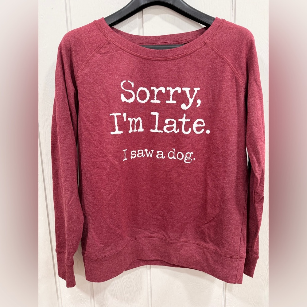 Maroon/Red Graphic Sweatshirt